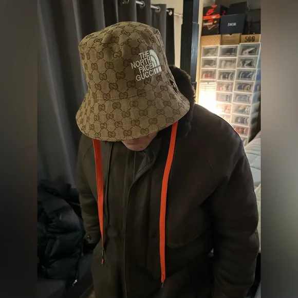 Gucci x TNF Monogram Bucket Hat - Picture 9 of 12